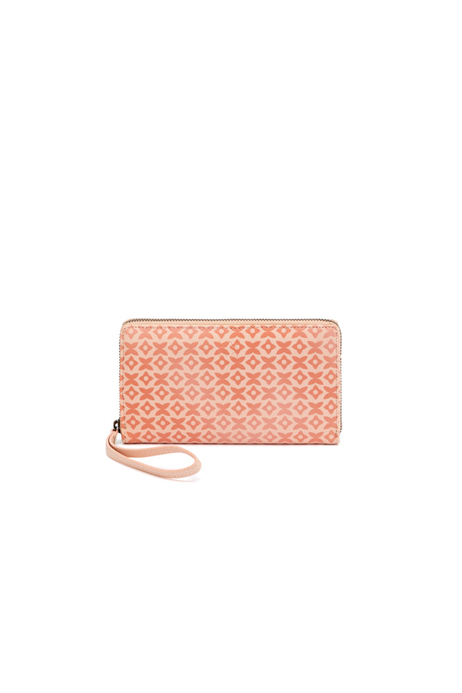 Floral Mirage Zipper Wallet