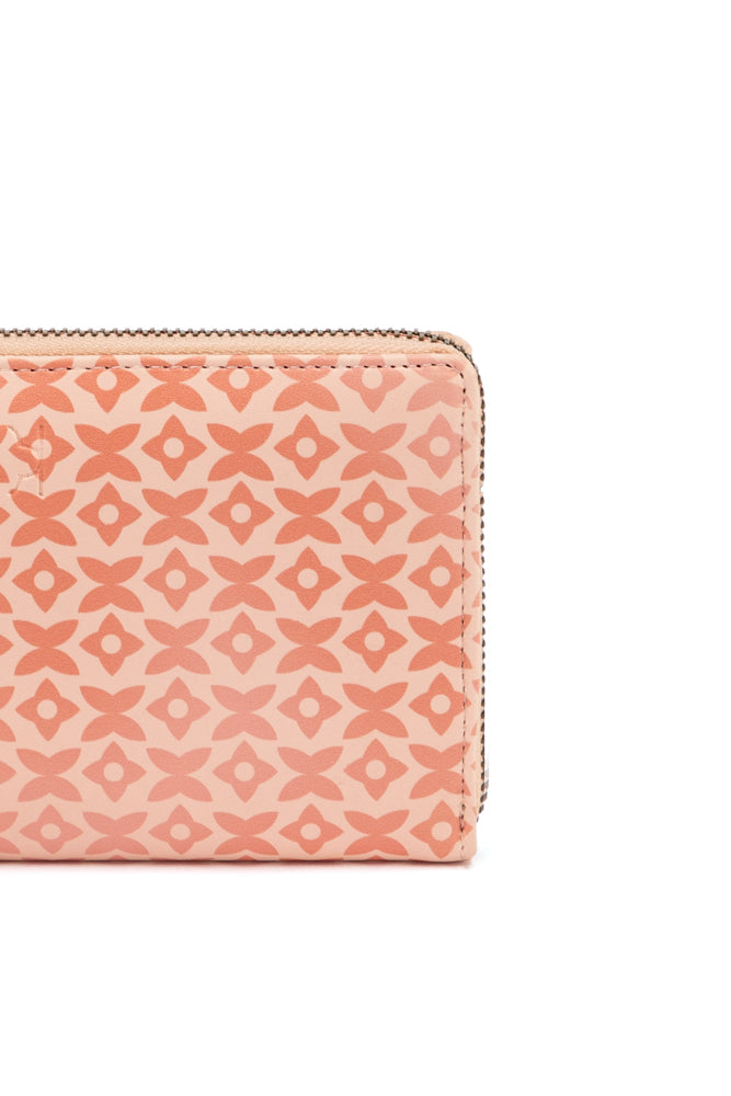 Floral Mirage Zipper Wallet