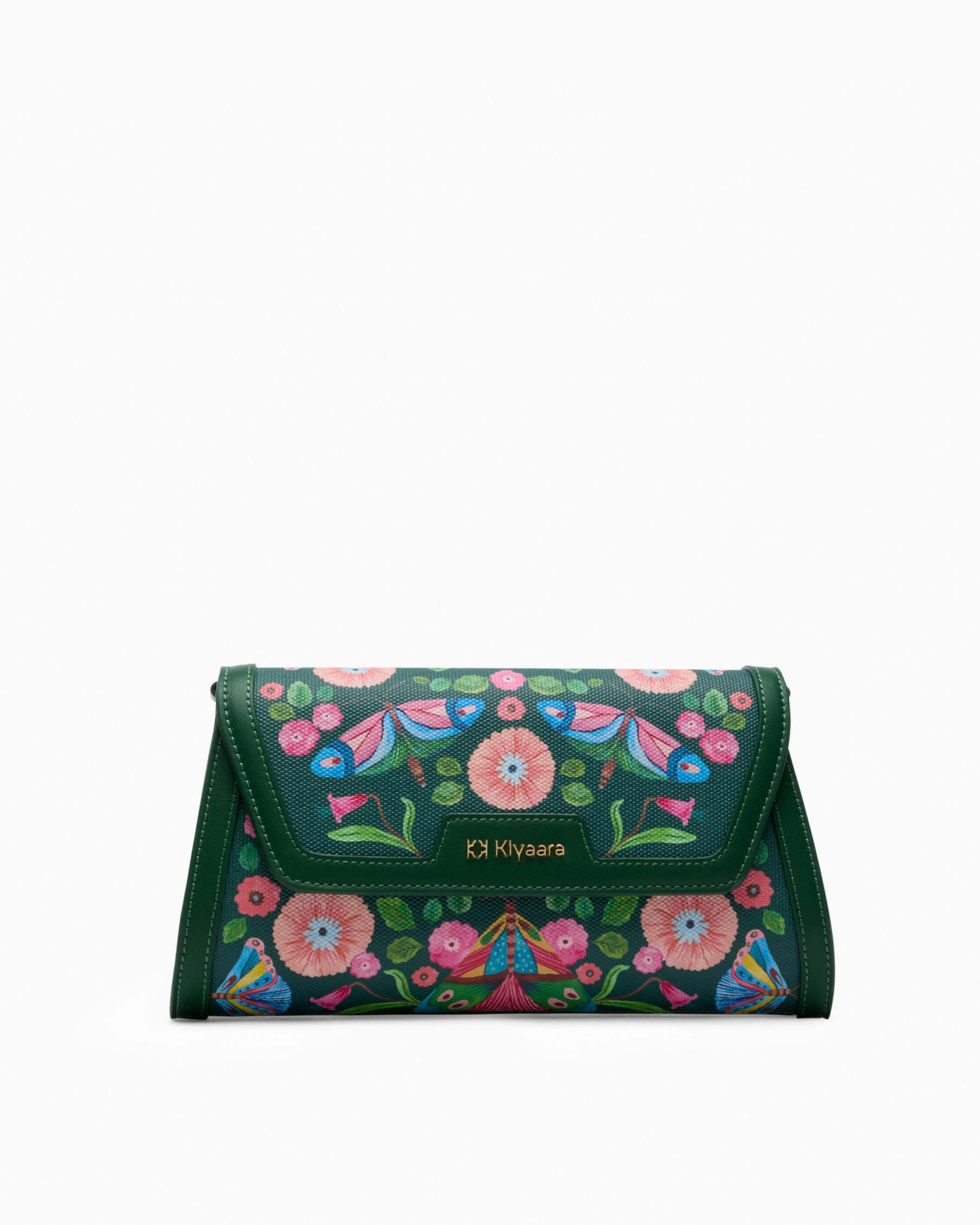 Flutter Clutch Bag Forest Green