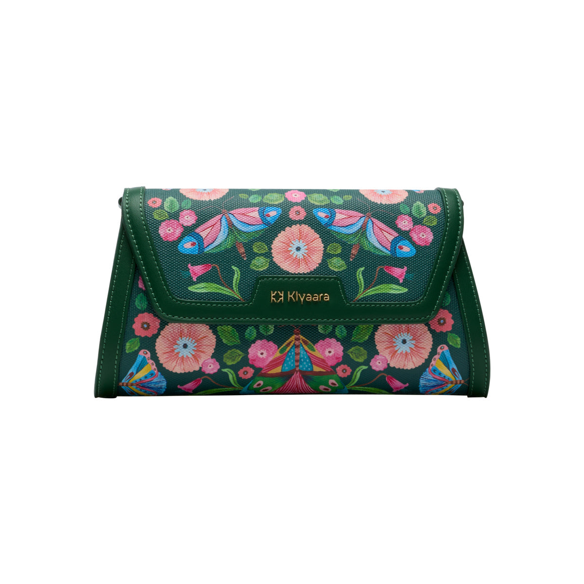 Flutter Clutch Bag Forest Green