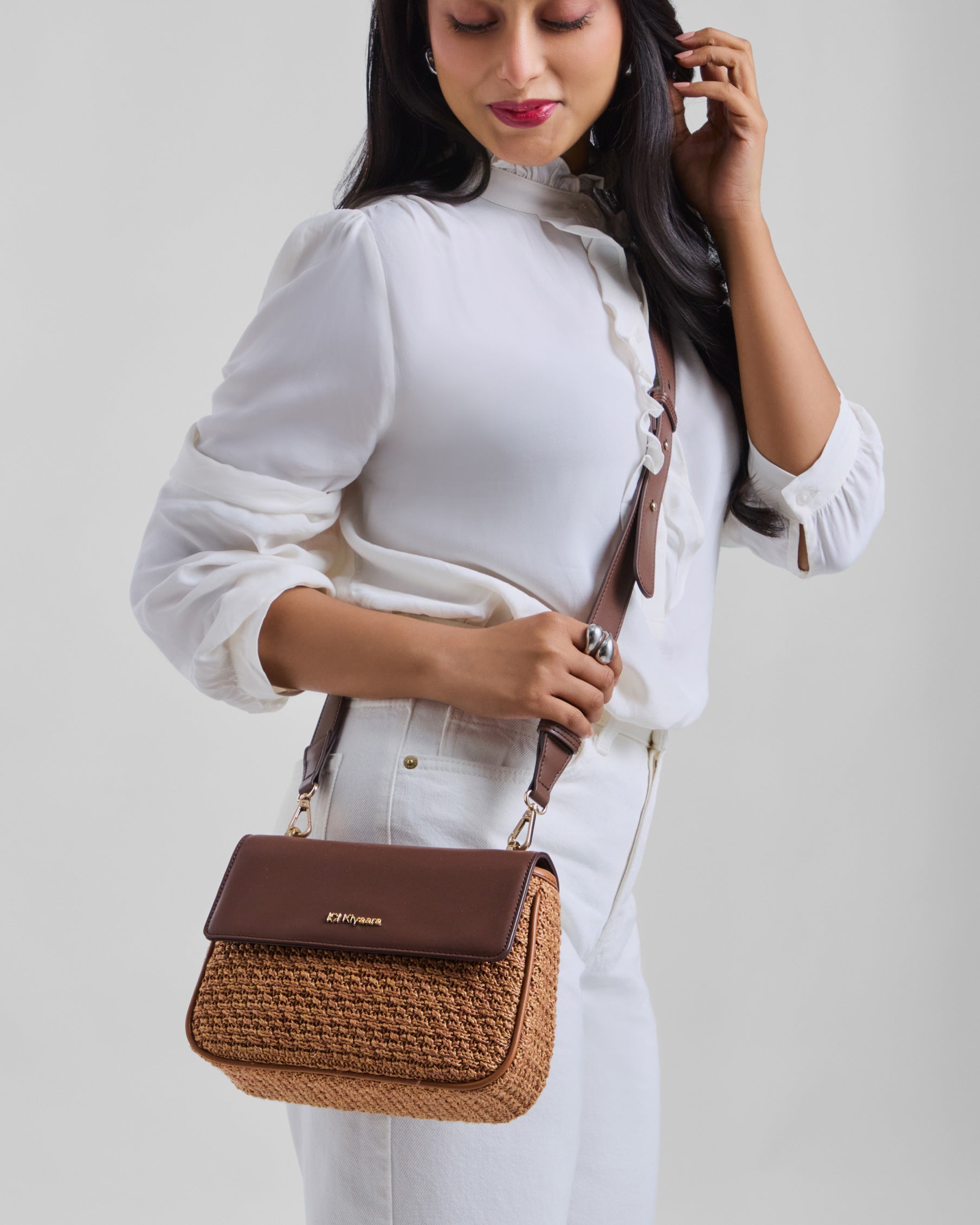 Fable Sling Crossbody Bag Brown