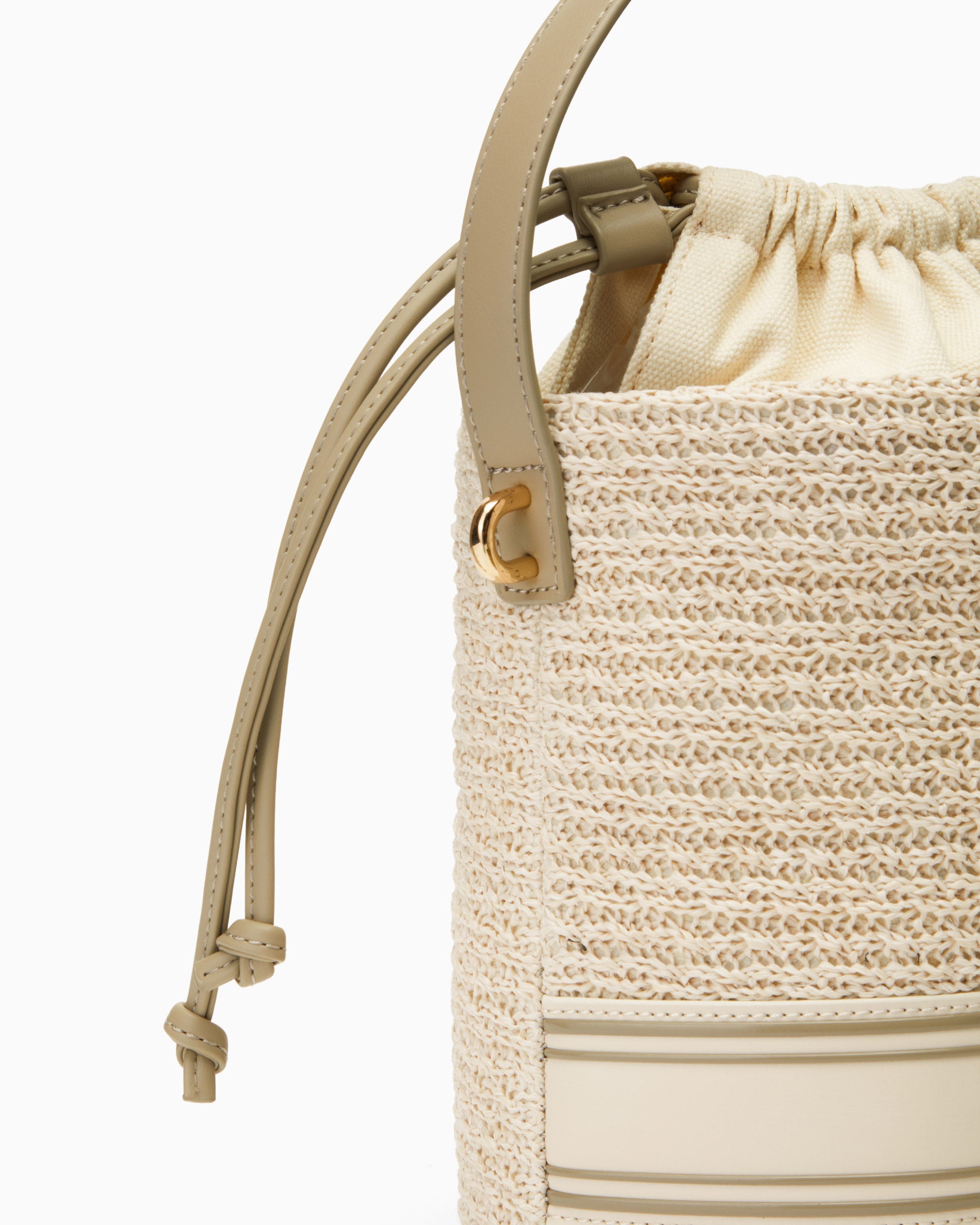 Knotty Bucket Bag Beige