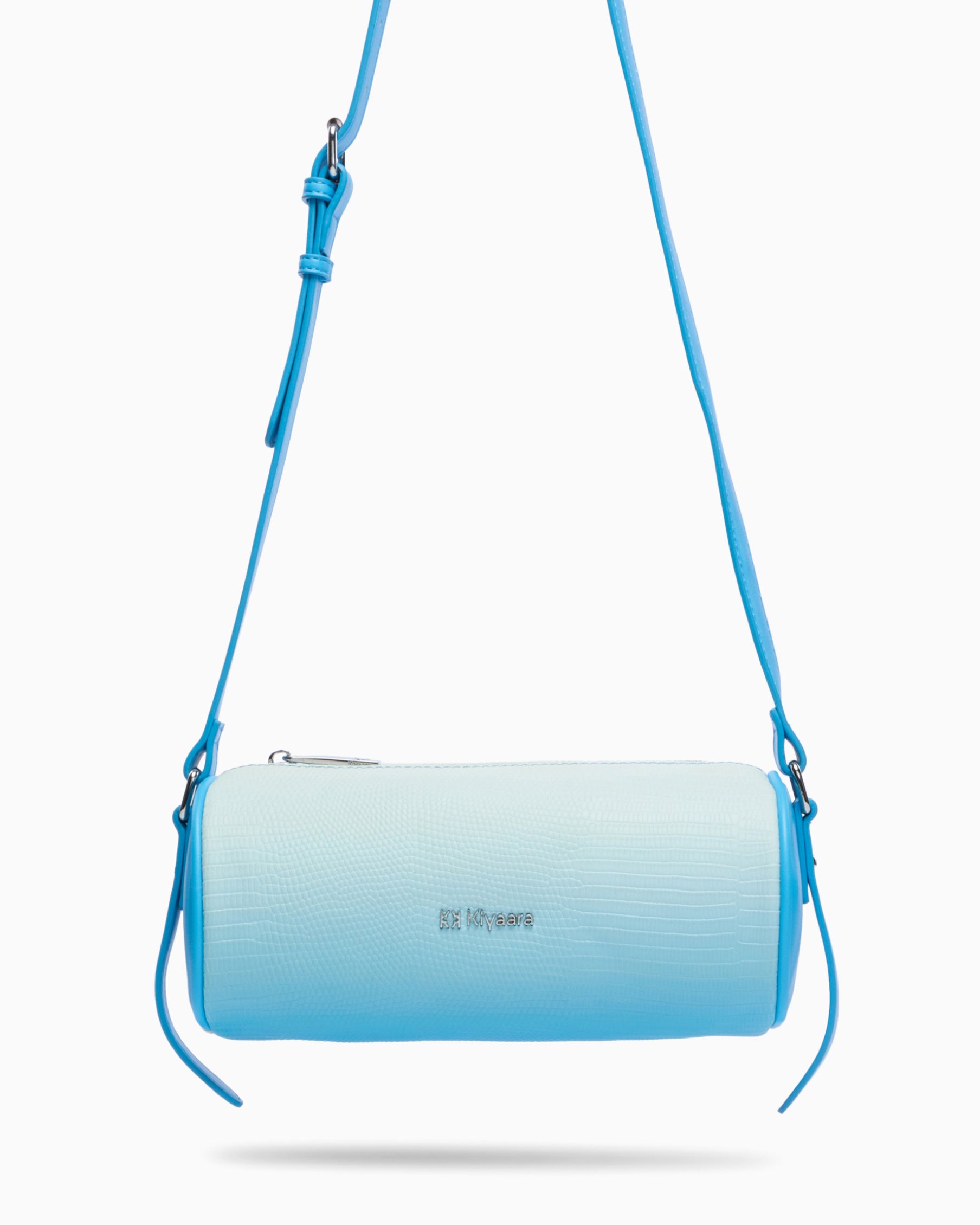 Luner Cylindrical Crossbody Bag Blue Ombre