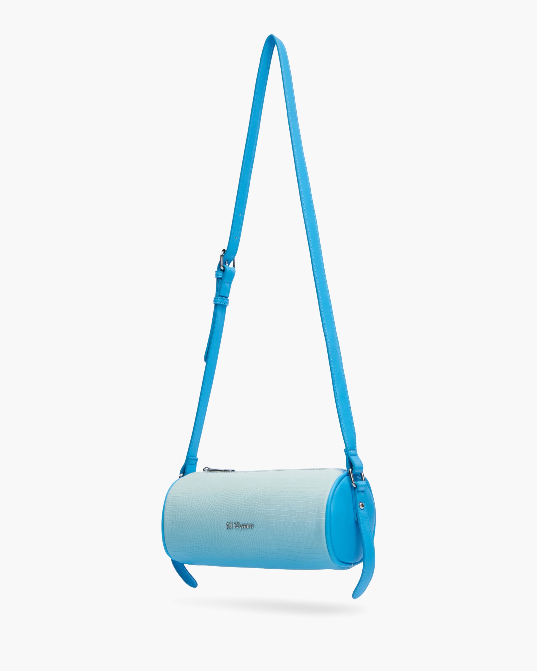 Luner Cylindrical Crossbody Bag Blue Ombre