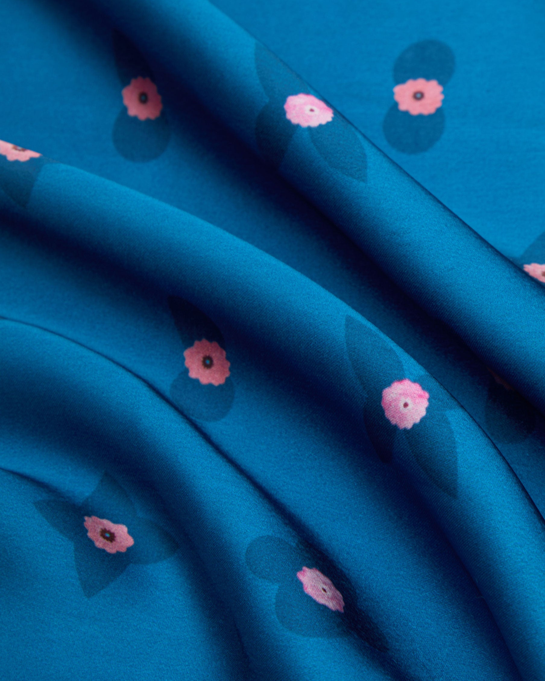 Muse Large Square Scarf Midnight Blue