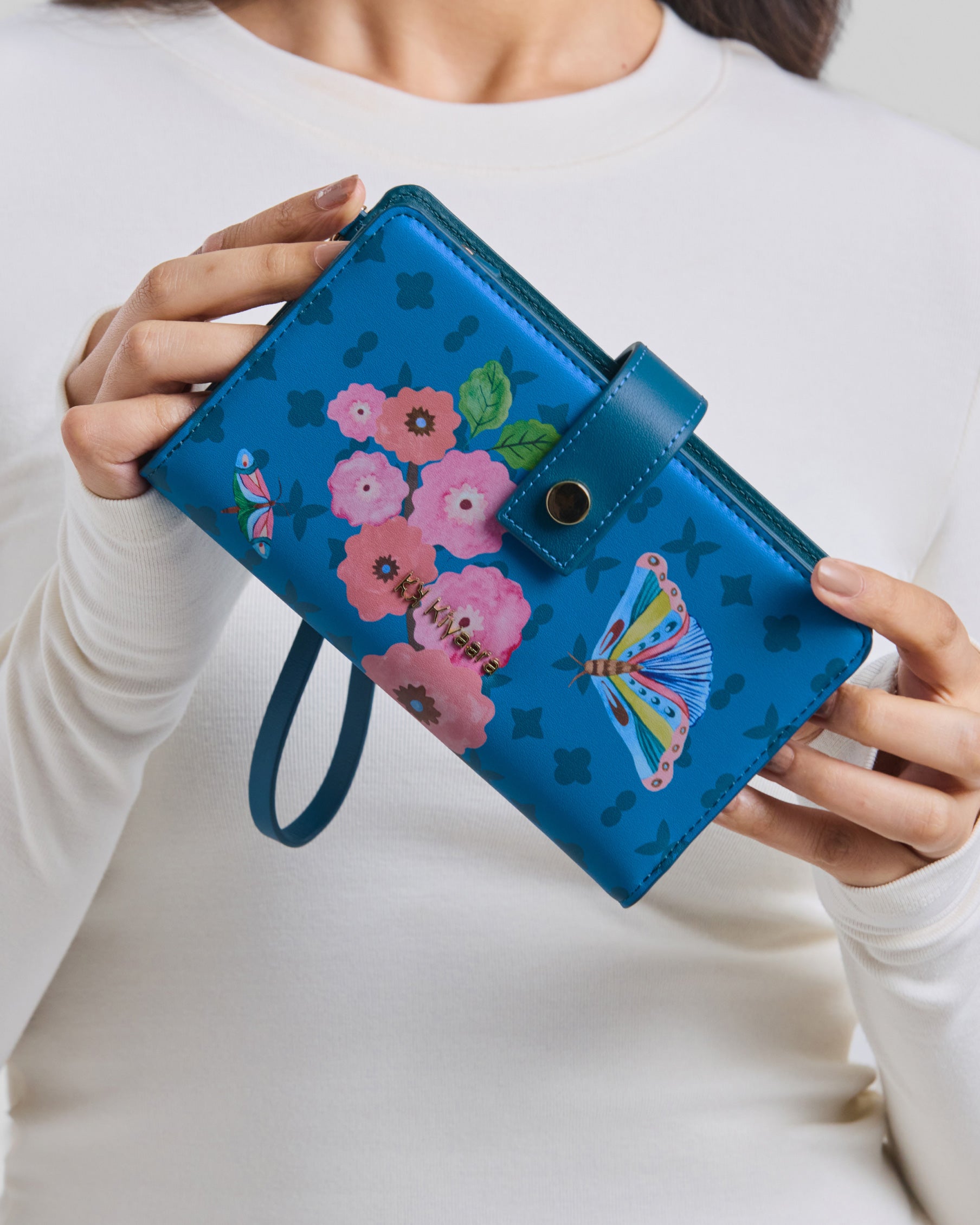 Pixi Zipper Wallet Midnight Blue