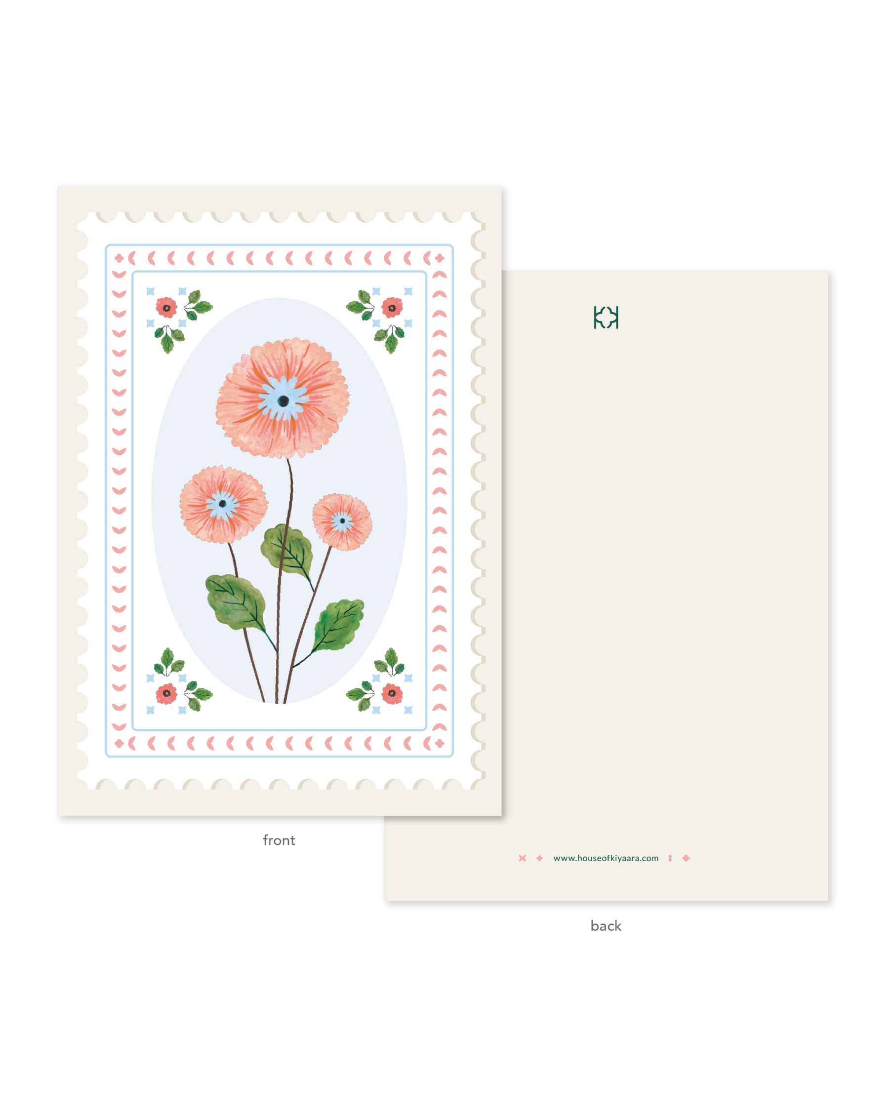 Farasha Greeting Cards - Set Of 4