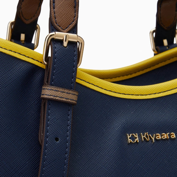 Smooth vegan leather and premium metal hardware give it a polished everyday finish.
