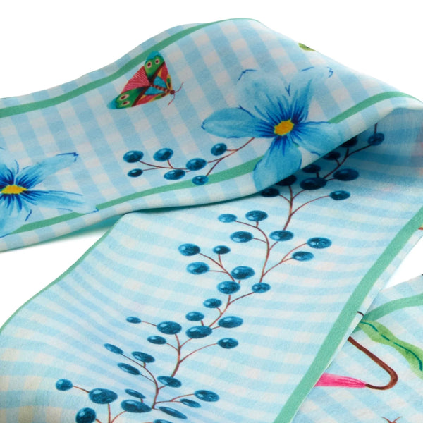 Lightweight satin-silk with a fluid finish that catches the light beautifully.