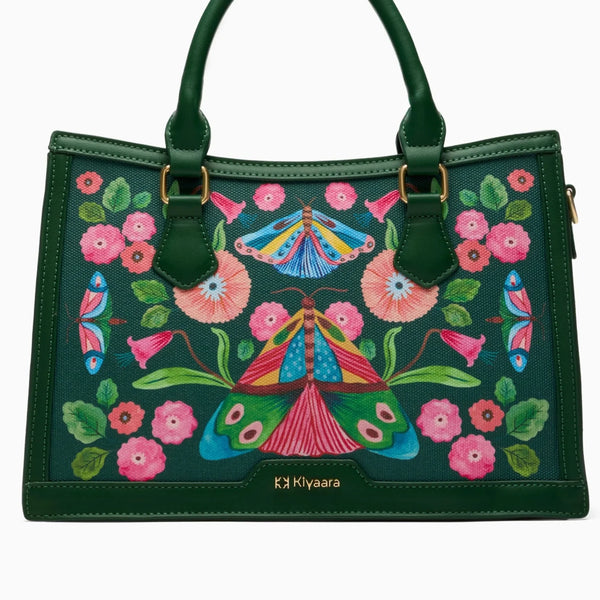 Finished with the richly detailed Farasha artwork for an instant lift to everyday looks.