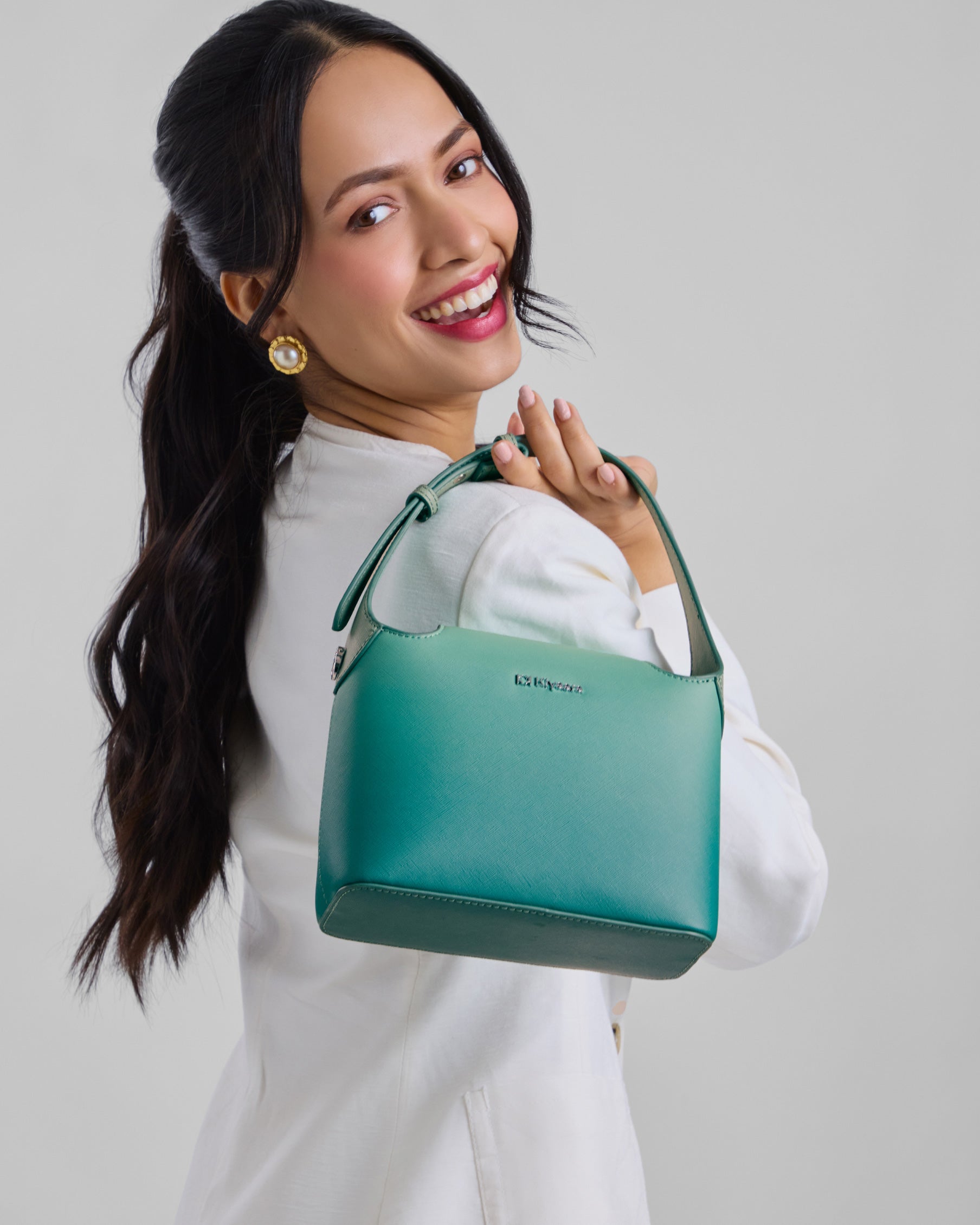 Auralis Handbag Dusty Teal