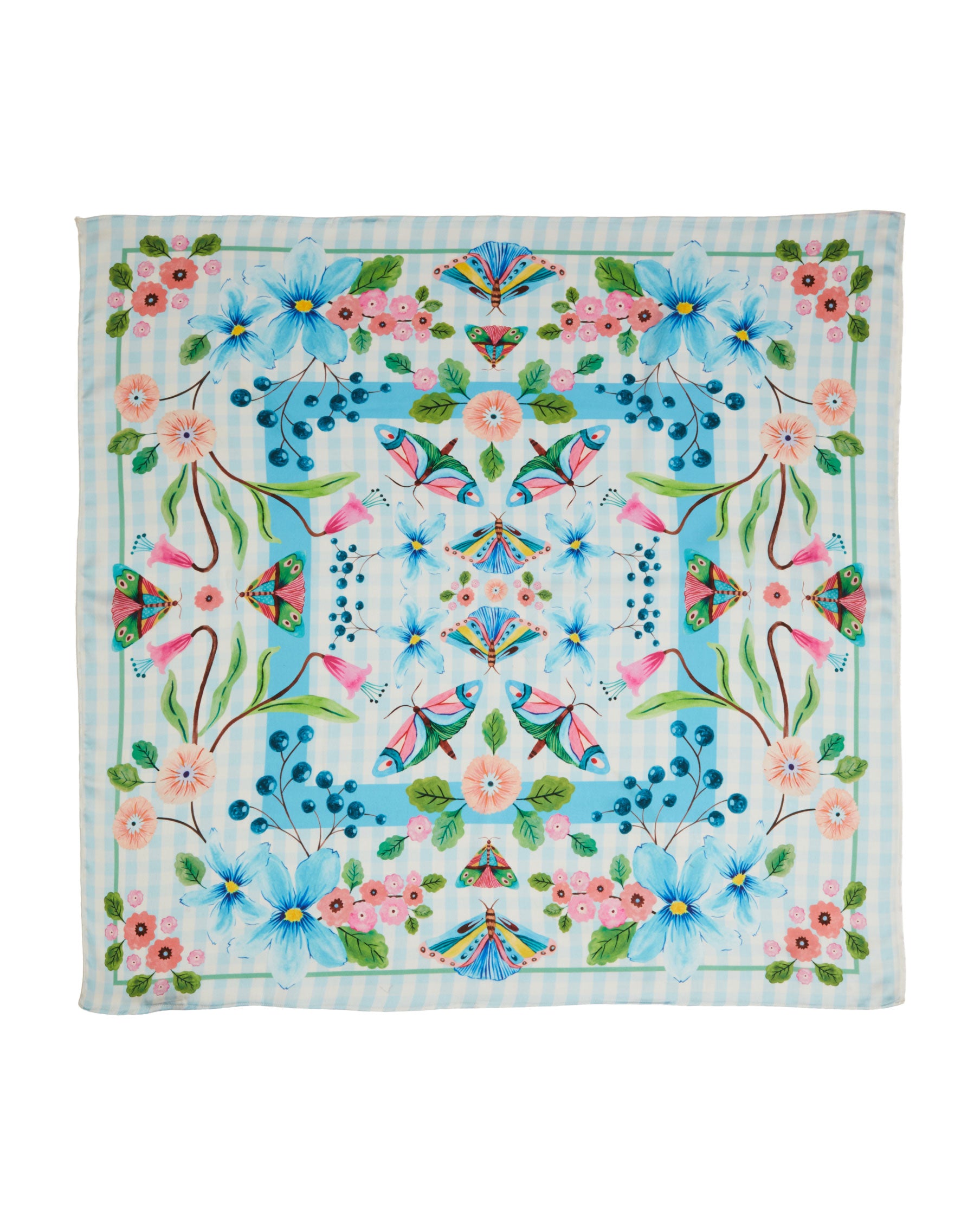 Dottie Medium Square Scarf Sky Blue