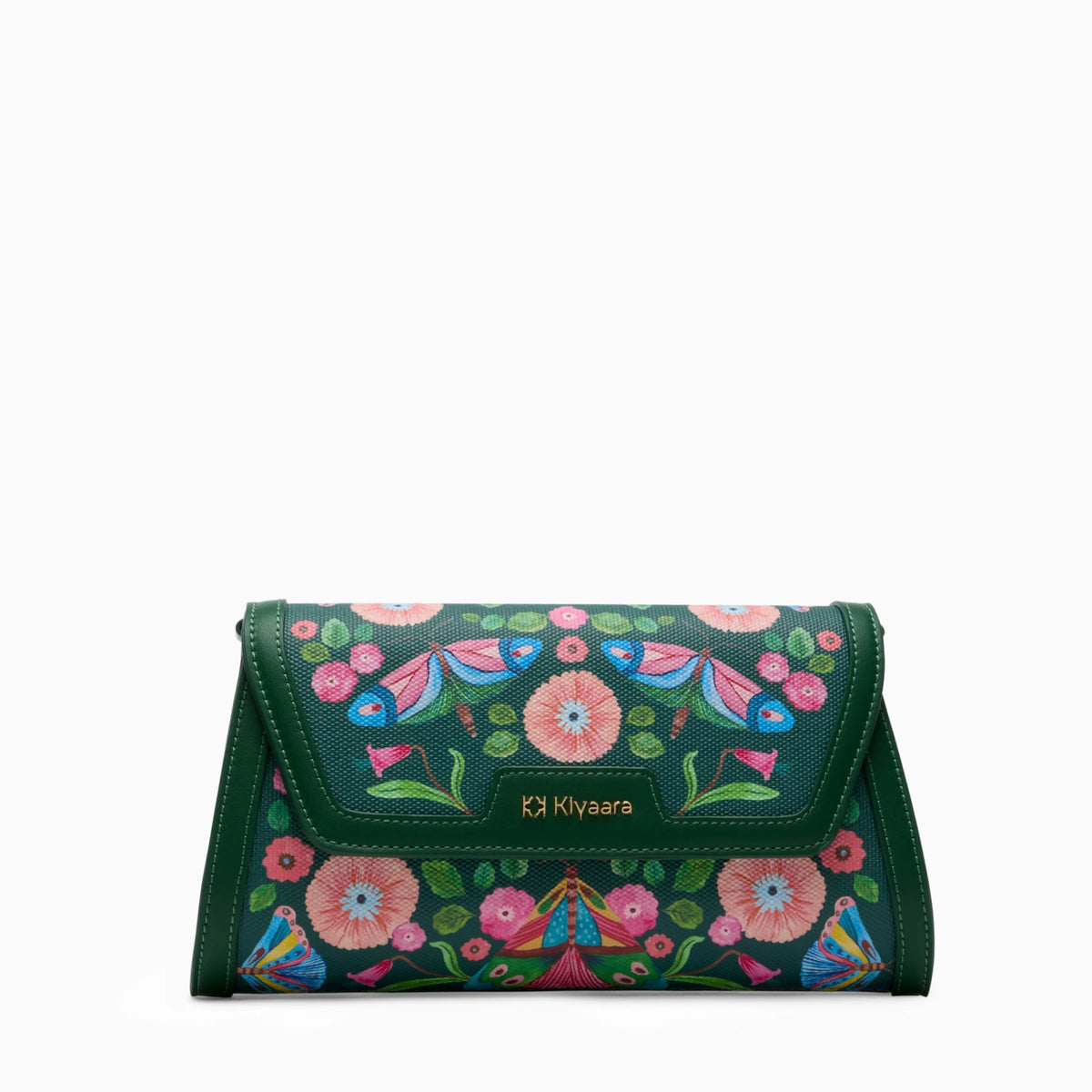 Flutter Clutch Bag Forest Green