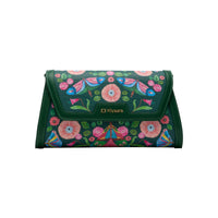Flutter Clutch Bag Forest Green