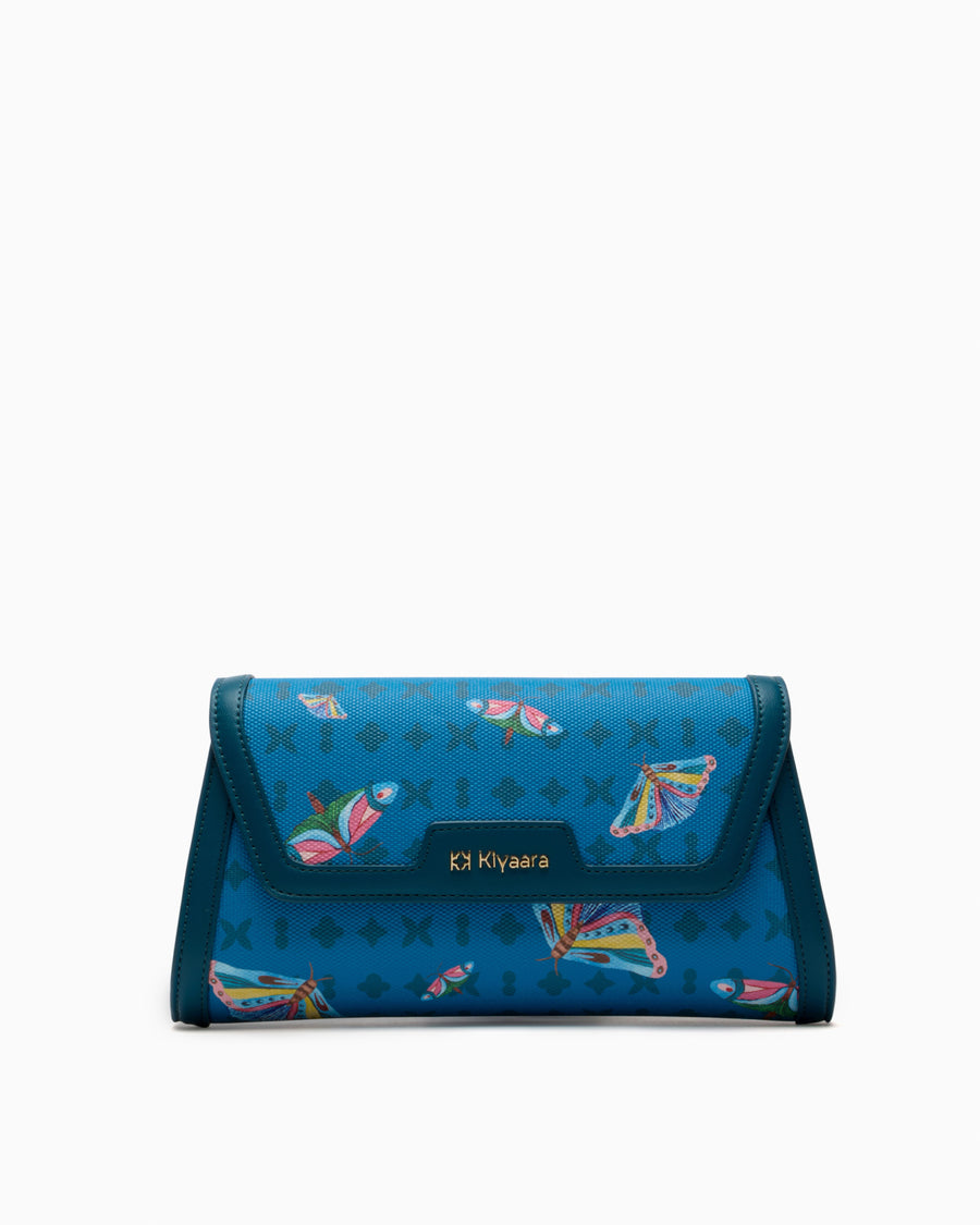 Flutter Clutch Bag Midnight Blue