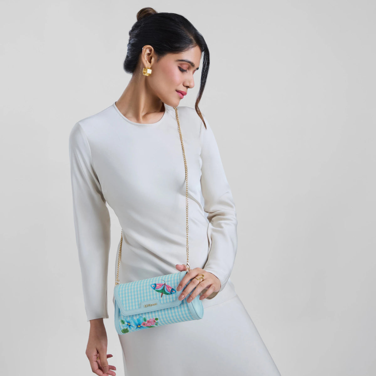 Flutter Clutch Bag Sky Blue