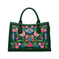 In Bloom Handbag Forest Green