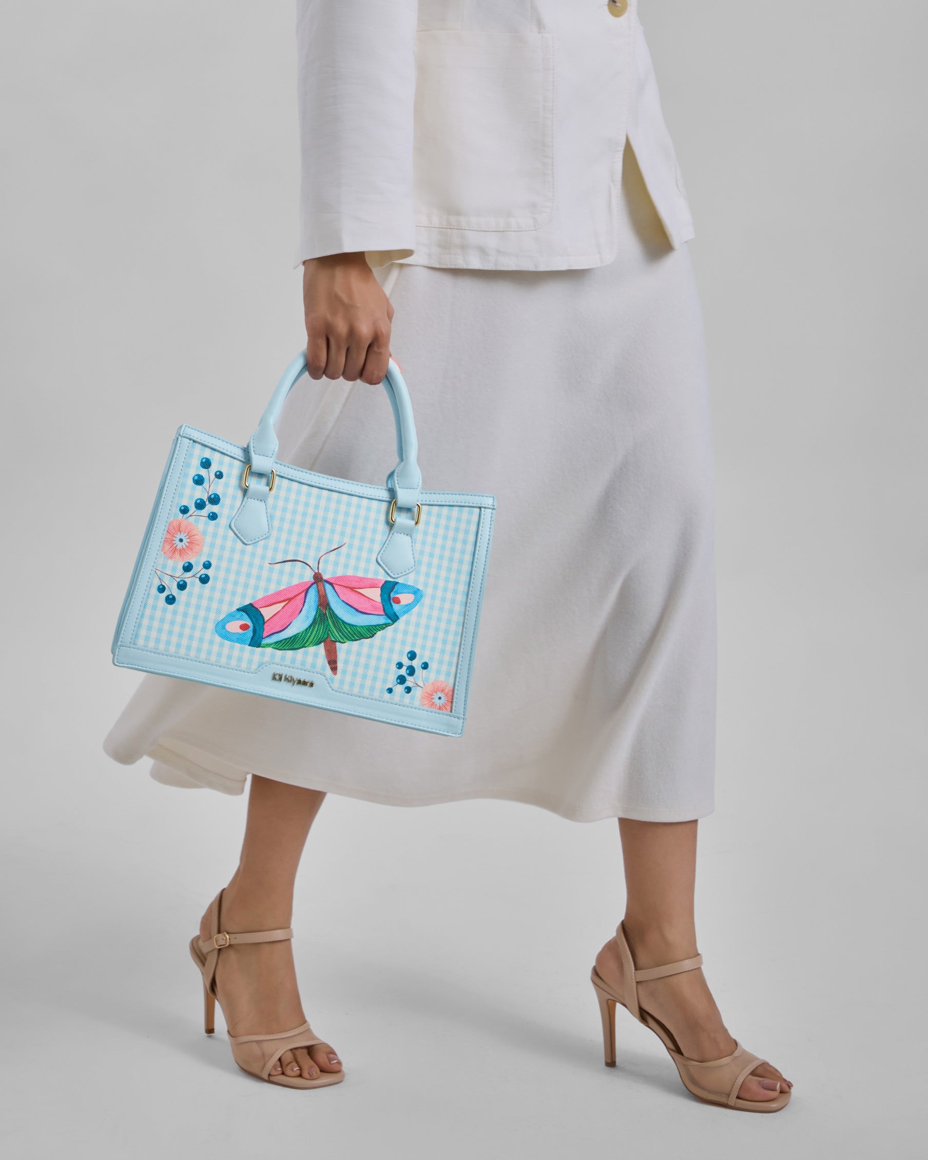 In Bloom Handbag Sky Blue