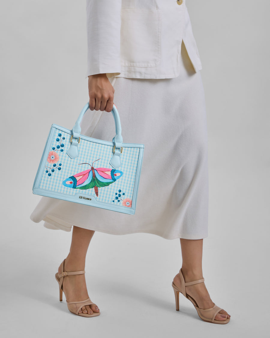 In Bloom Handbag Sky Blue