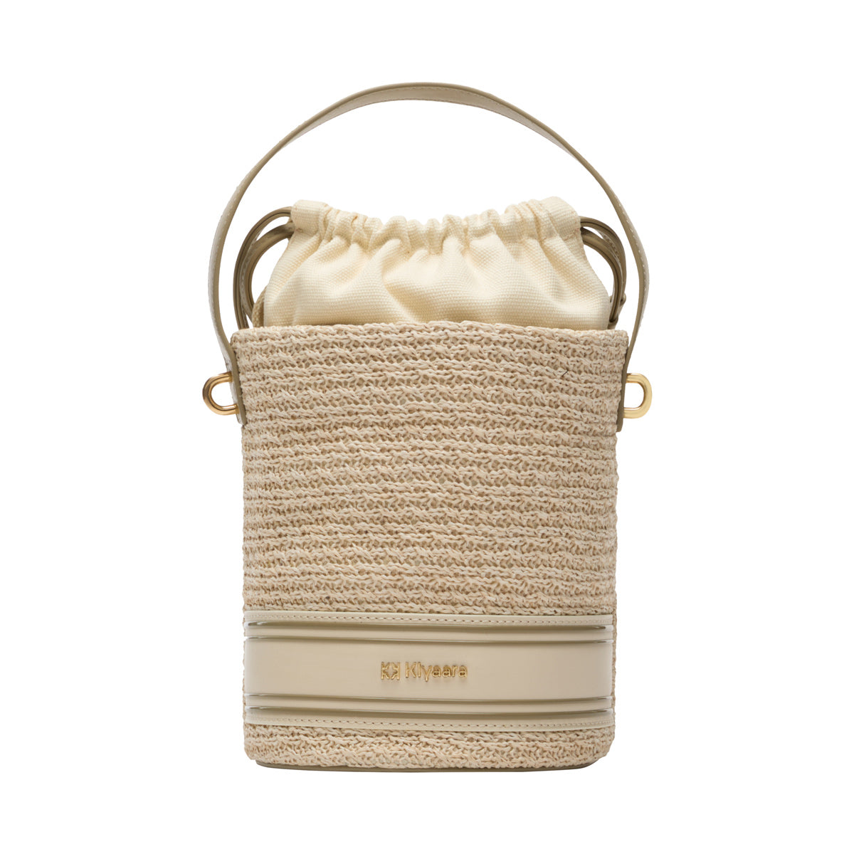 Knotty Bucket Bag Beige