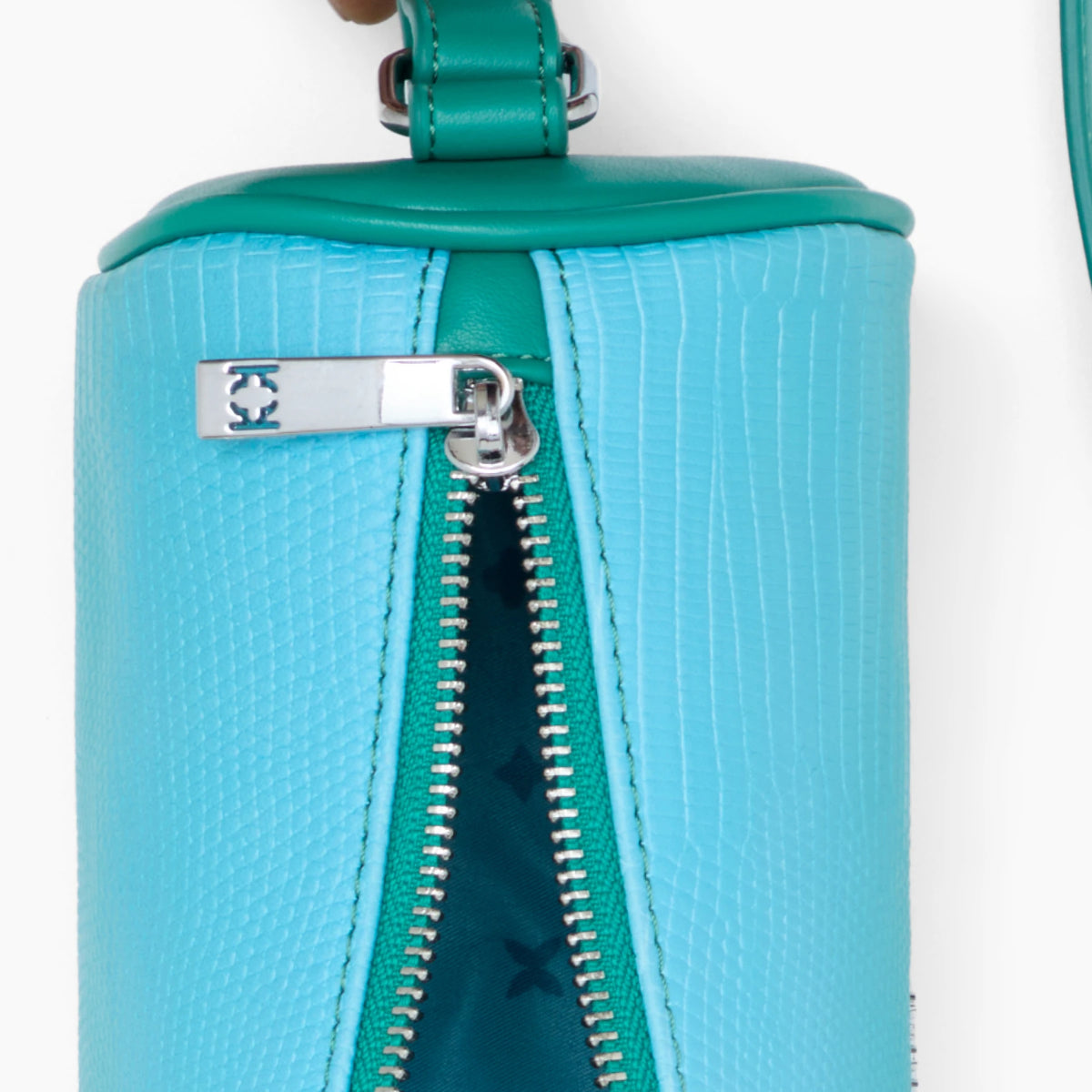 Luner Cylindrical Crossbody Bag Green Ombre