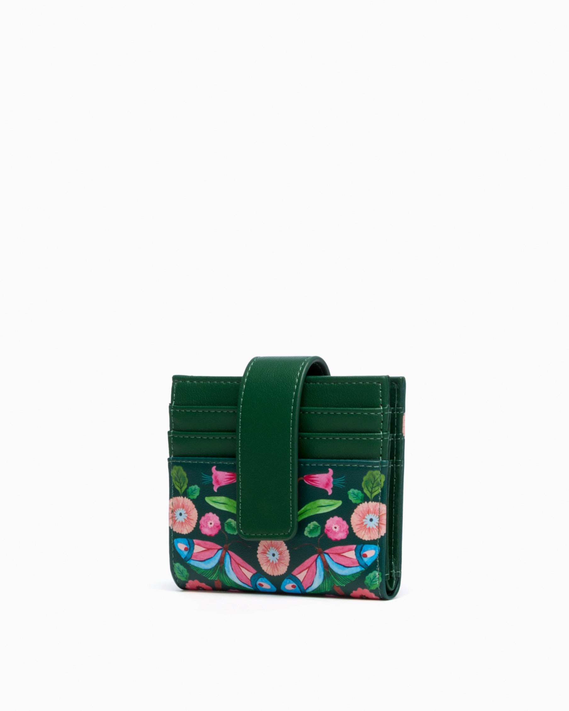 Milly Card Holder in Forest Green | Vegan Leather Slim Card Holder