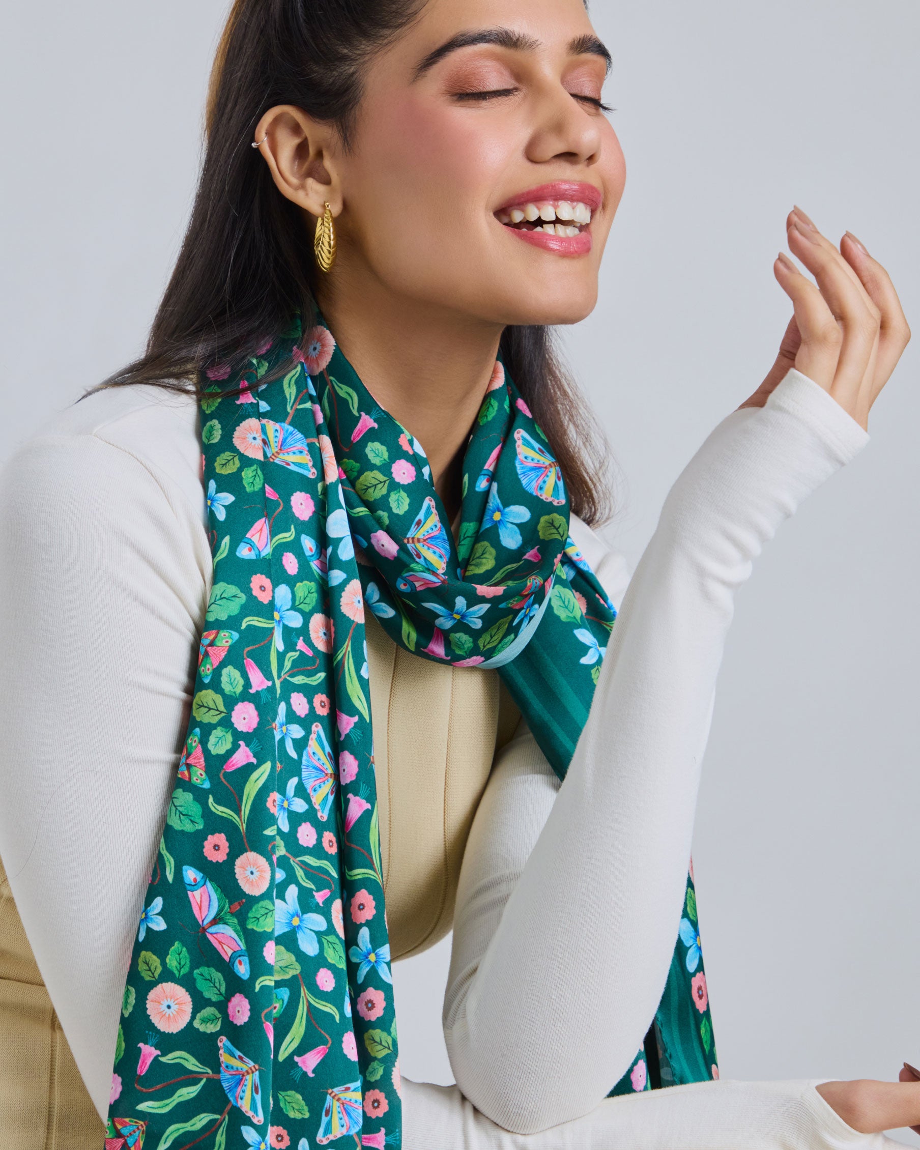 Meadow Stole Forest Green