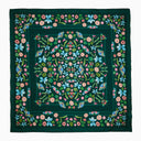 Meadow Trail Large Square Scarf Forest Green