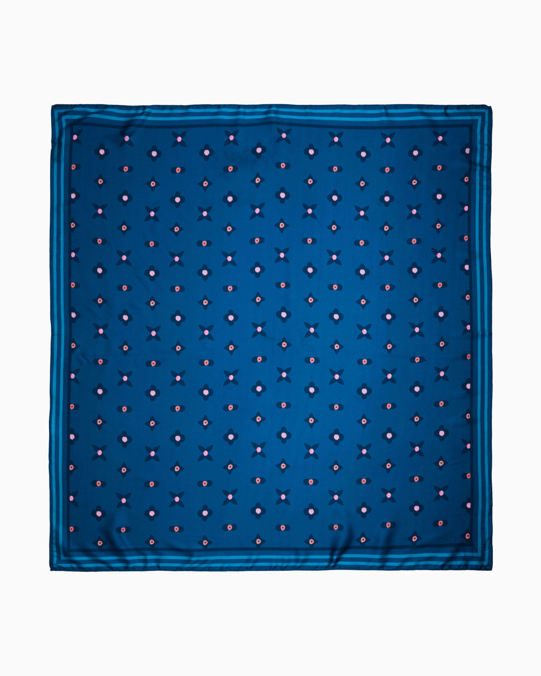 Muse Large Square Scarf Midnight Blue