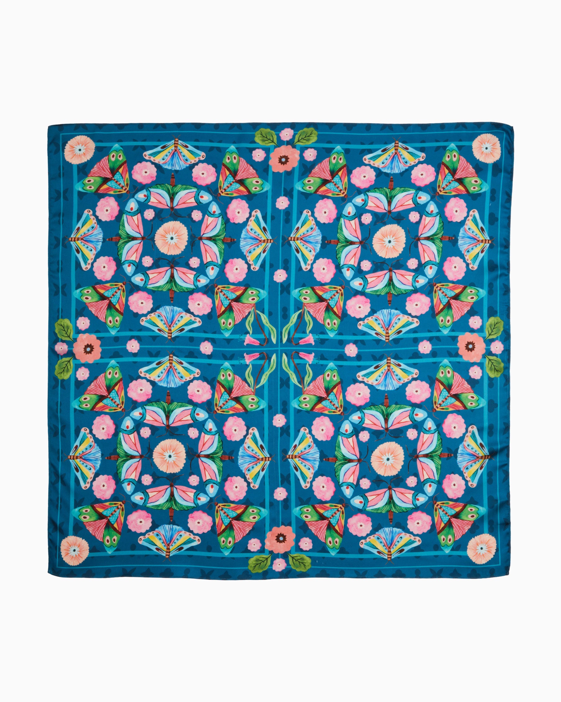 Muse Medium Square Scarf Midnight Blue