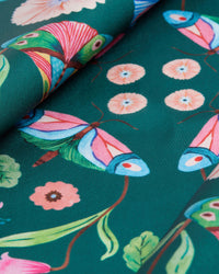 Meadow Large Square Scarf Forest Green