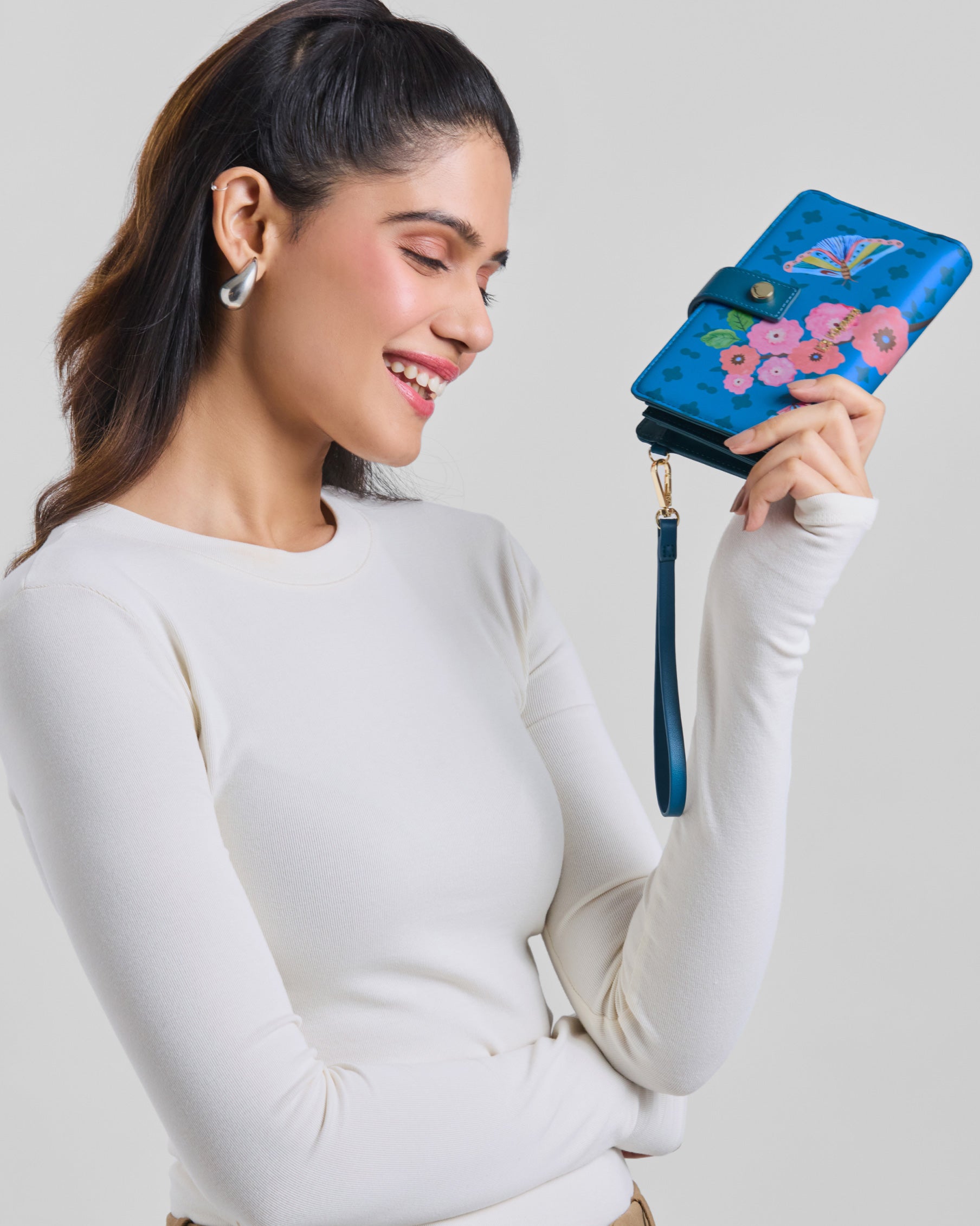 Pixi Zipper Wallet Midnight Blue