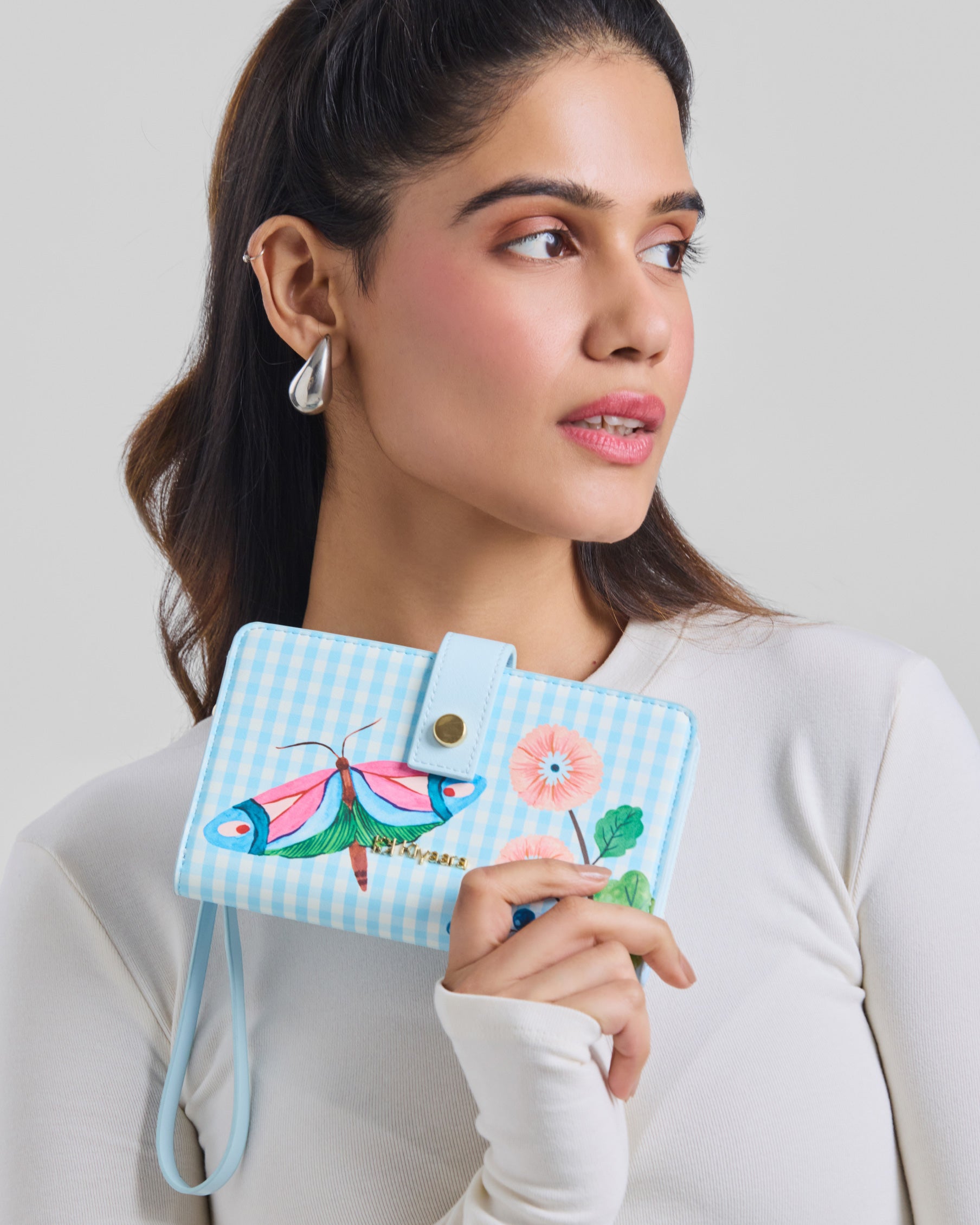 Pixi Zipper Wallet Sky Blue