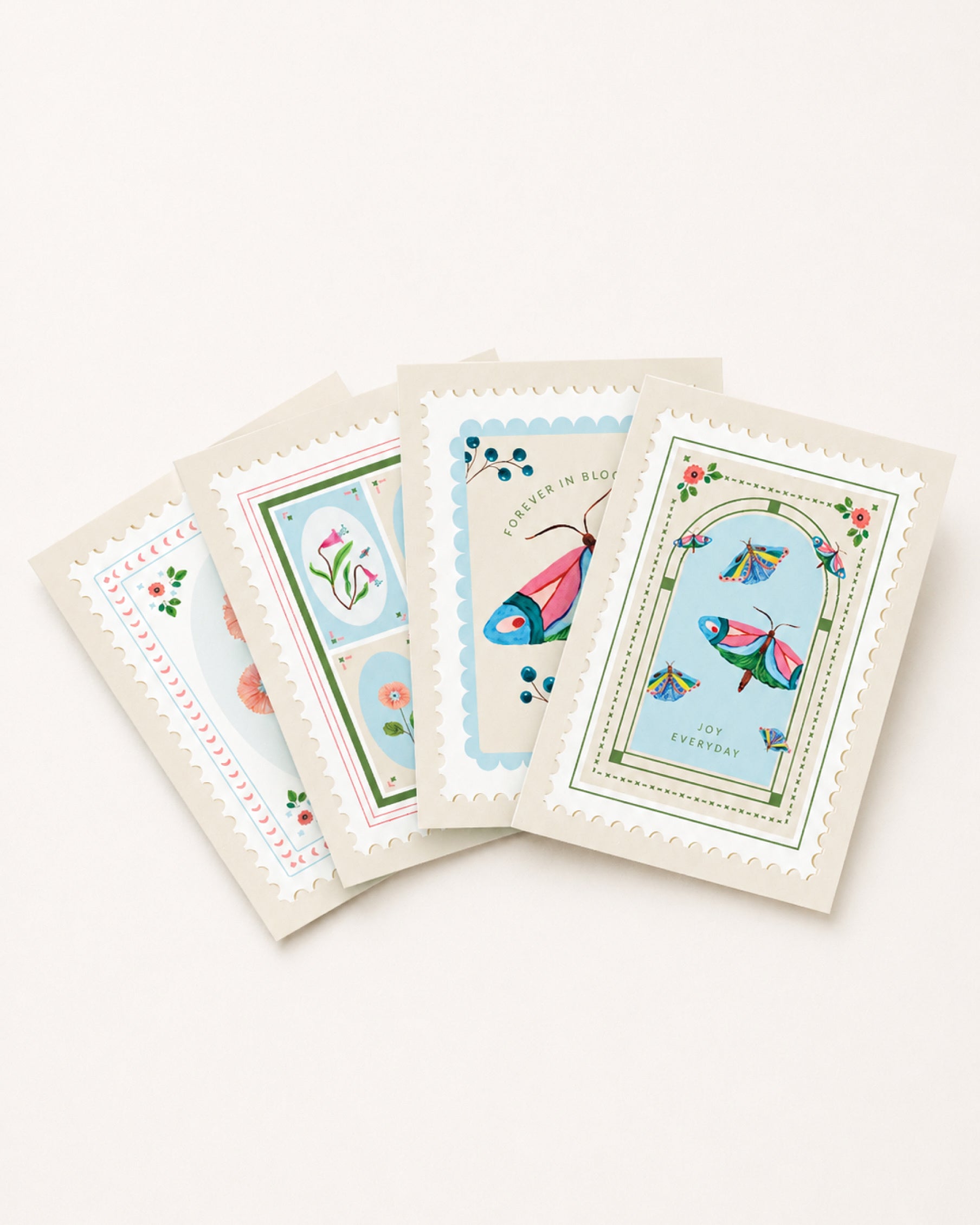 Farasha Greeting Cards - Set Of 4