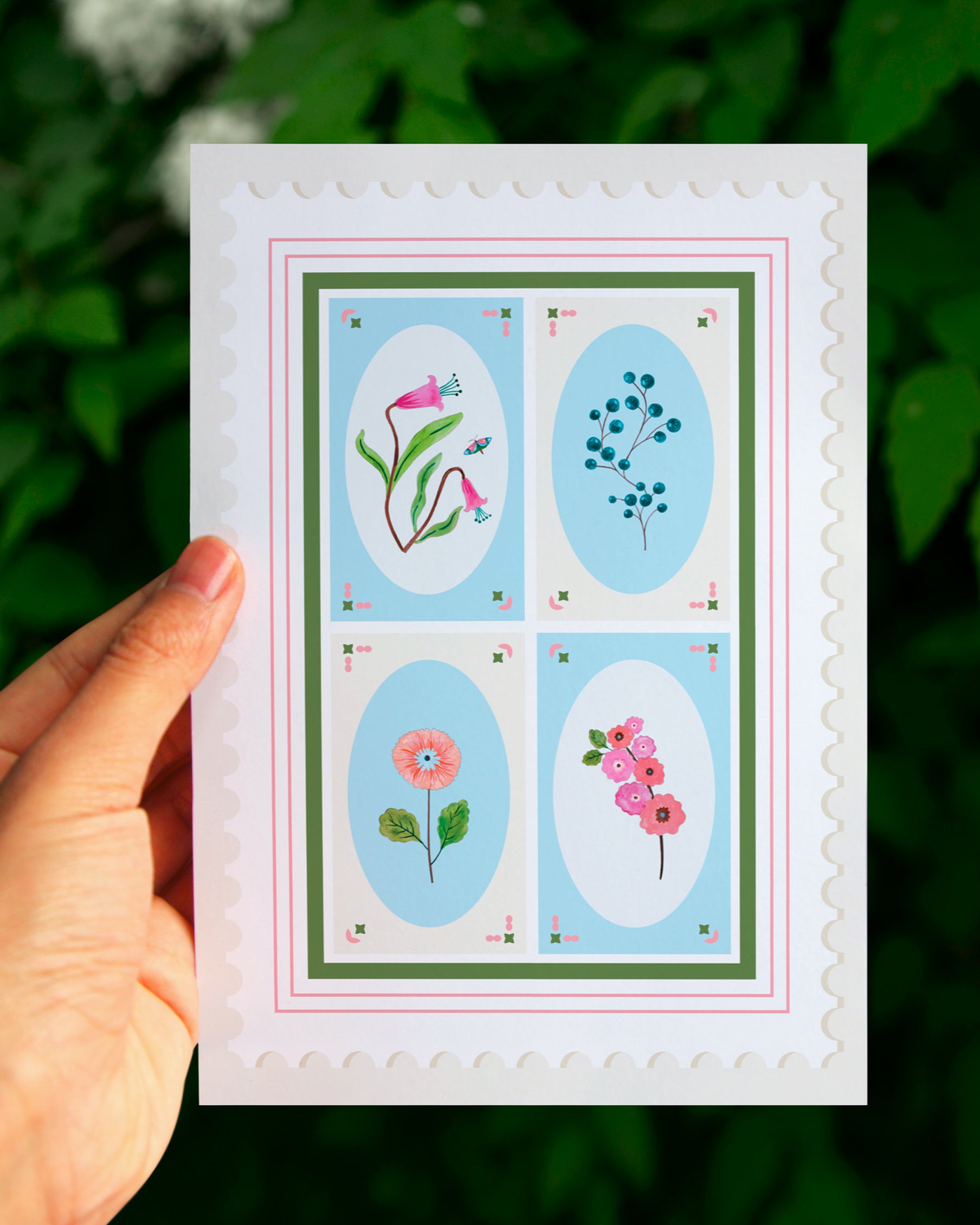 Farasha Greeting Cards - Set Of 4