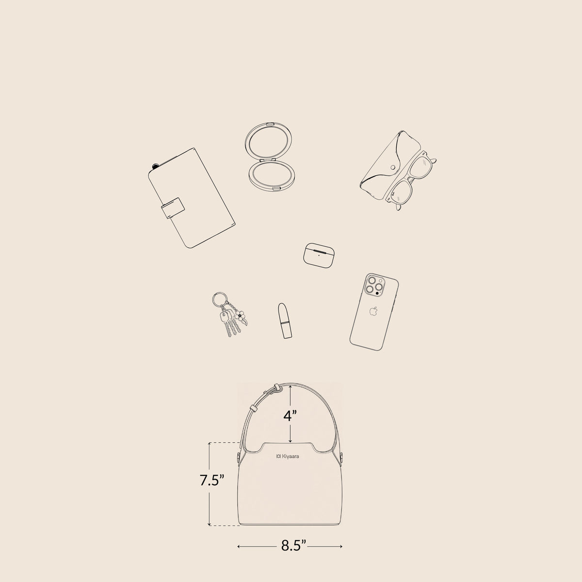 What fits inside the Auralis Handbag
