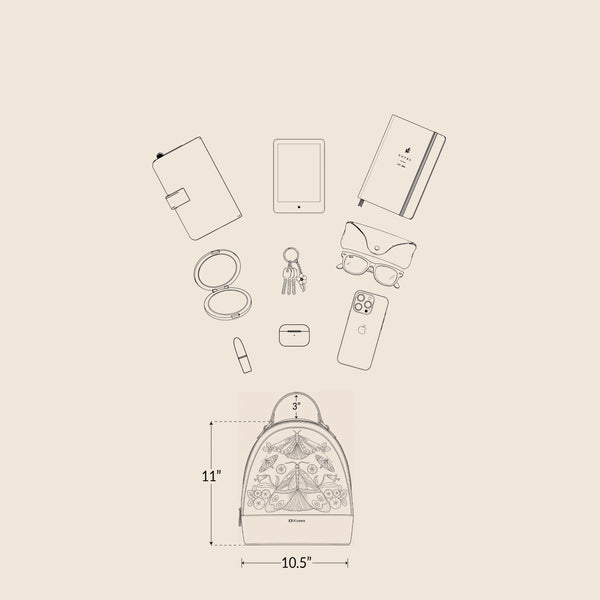 Elisse Backpack Forest Green - specifications