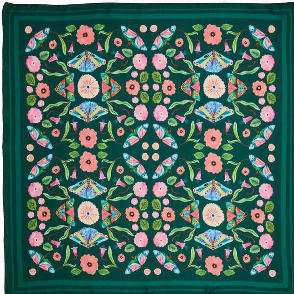 Printed Farasha artwork turns a simple outfit into something more personal.