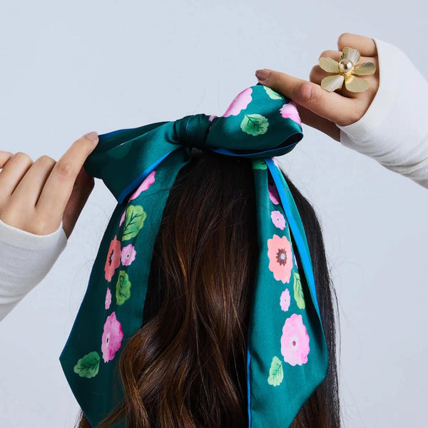 Easy to tie on a bag, around your wrist or in your hair.